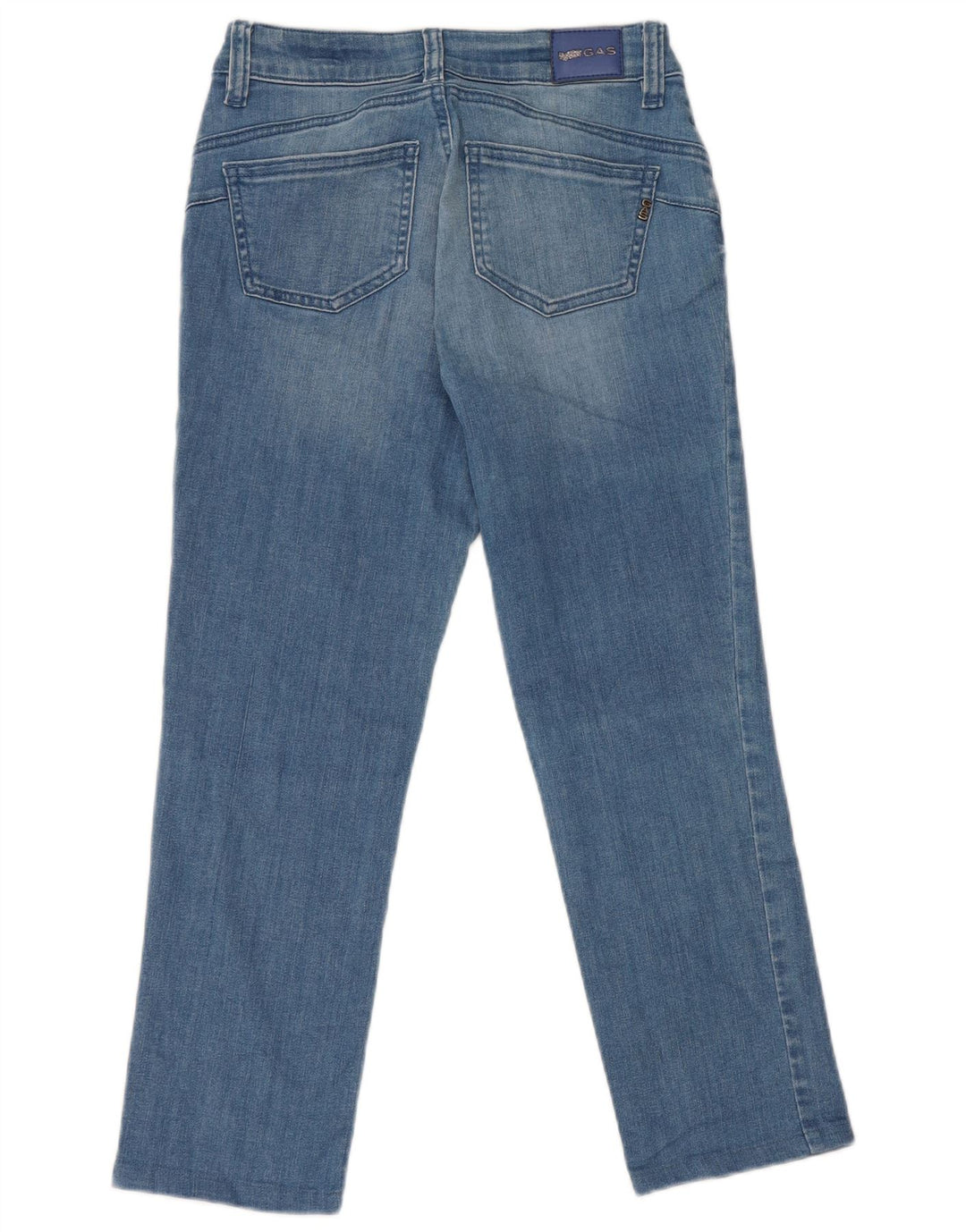Gas Damen Britty Crop Slim Jeans W25 L23 Blaue Baumwolle