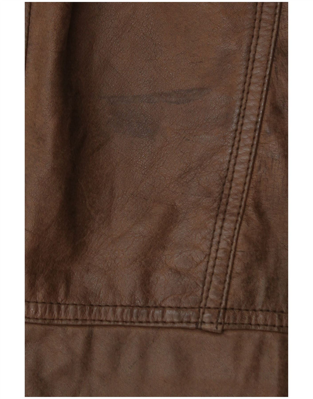 Vintage Damen Übergroße Lederjacke EU 44 XL Braunes Leder