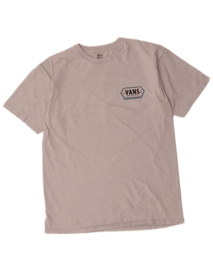 Vans Herren-T-Shirt mit Grafik, mittelgraue Baumwolle