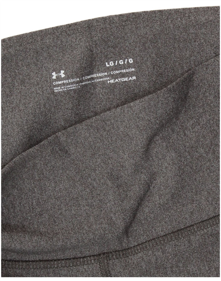 Under Armour Damen Heat Gear Leggings UK 14 Large Grau