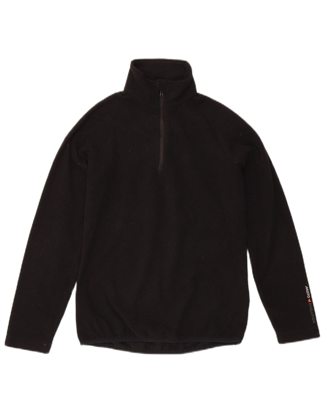 MUSTO Damen-Fleecepullover mit Reißverschluss am Hals, Gr. 8, Schwarz, Polyester