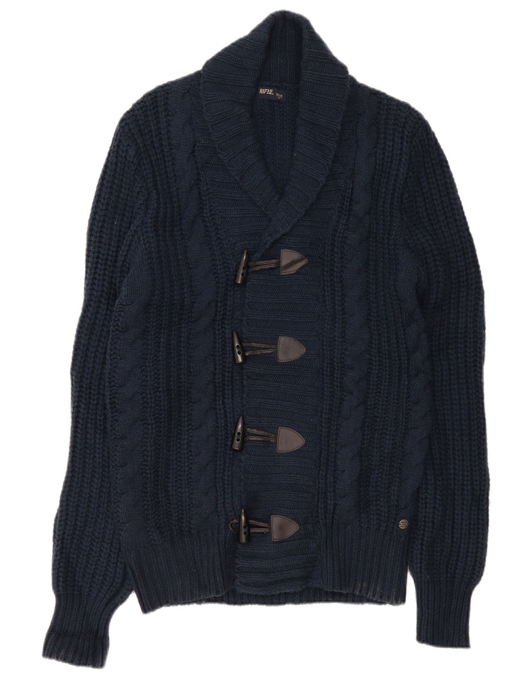 Rifle Herren-Strickjacke, groß, Marineblau, Acryl