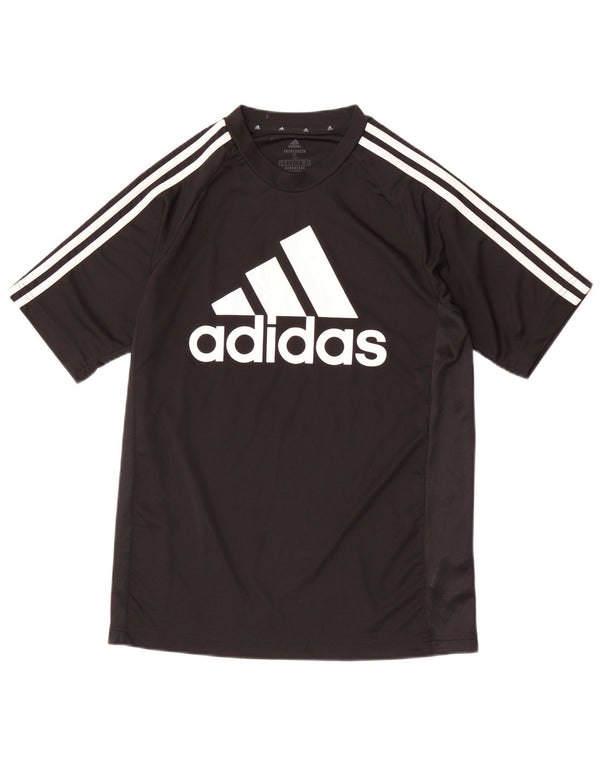Adidas Herren Aeroready Graphic T-Shirt Top Small Schwarz Polyester