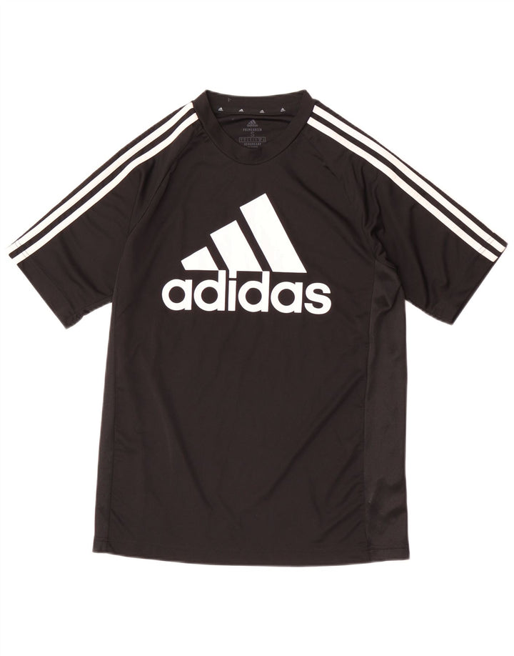 Adidas Herren Aeroready Graphic T-Shirt Top Small Schwarz Polyester