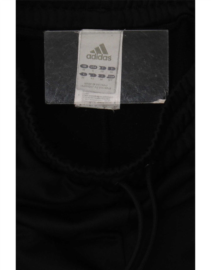 Adidas Damen Trainingshose UK 10 Small Schwarz Polyester