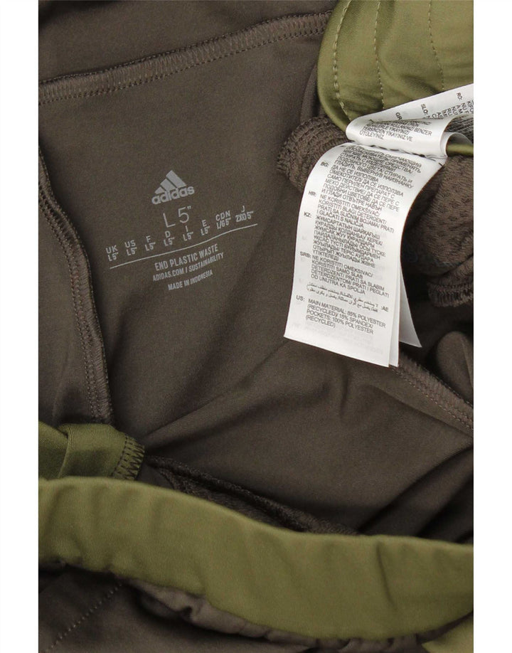 Adidas Herren-Sportshorts, groß, grünes Farbblock-Polyester
