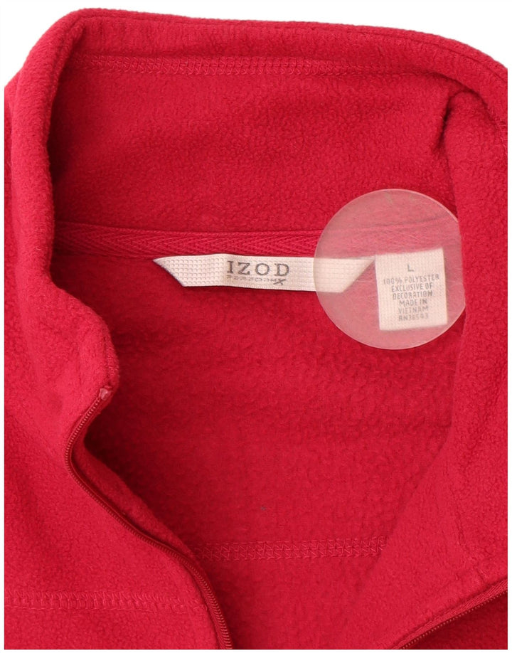 Izod Damen Fleecejacke UK 16 Large Rosa Polyester