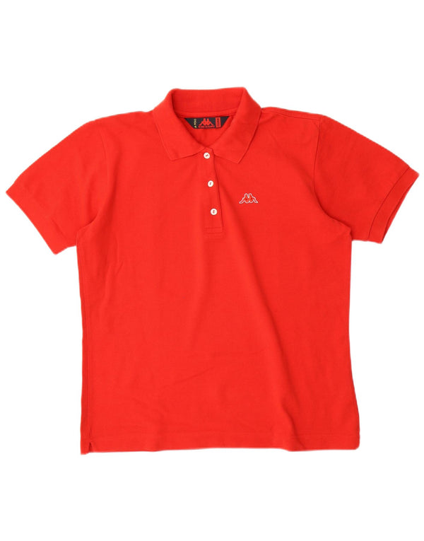 KAPPA Damen Poloshirt UK 20 2XL Rote Baumwolle