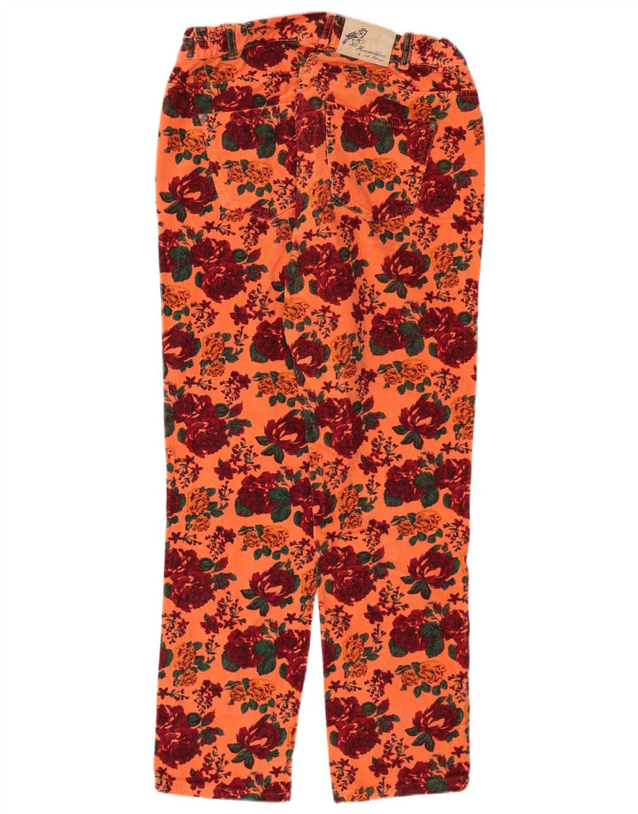 HIMMELBLAU Damen Cordhose EU 38 Medium W28 L28 Orange Floral