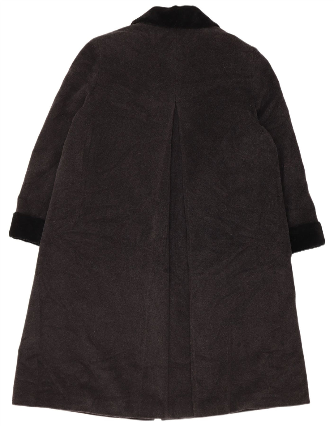 Delia Ferrari Damen-Mantel mit lockerer Passform, IT 45, große graue Wolle