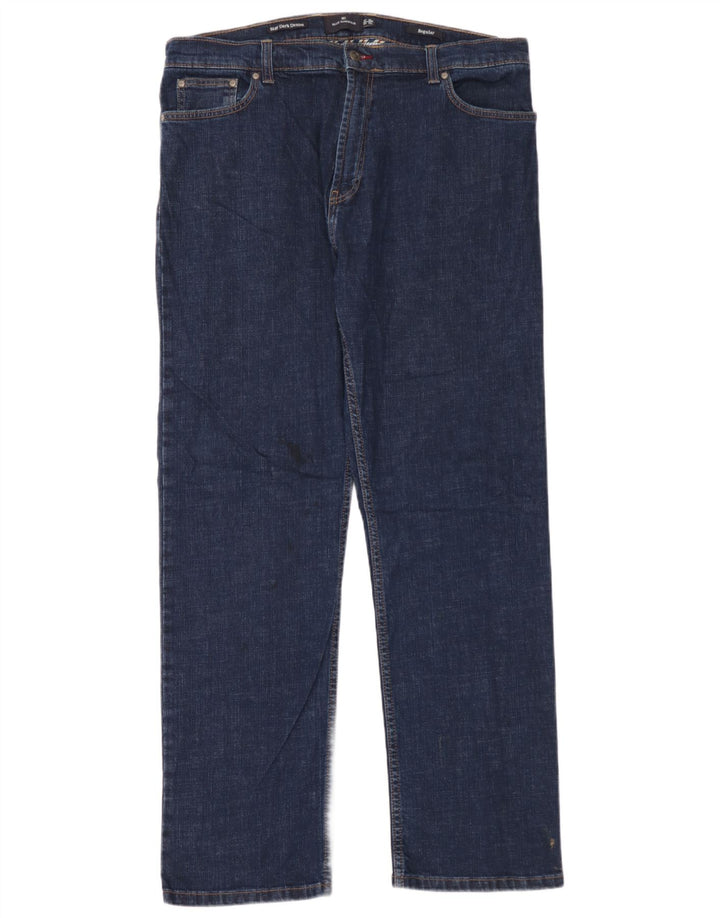 Marks & Spencer Herren-Jeans, reguläre Passform, gerade Passform, W38, L33, Blau, Baumwolle