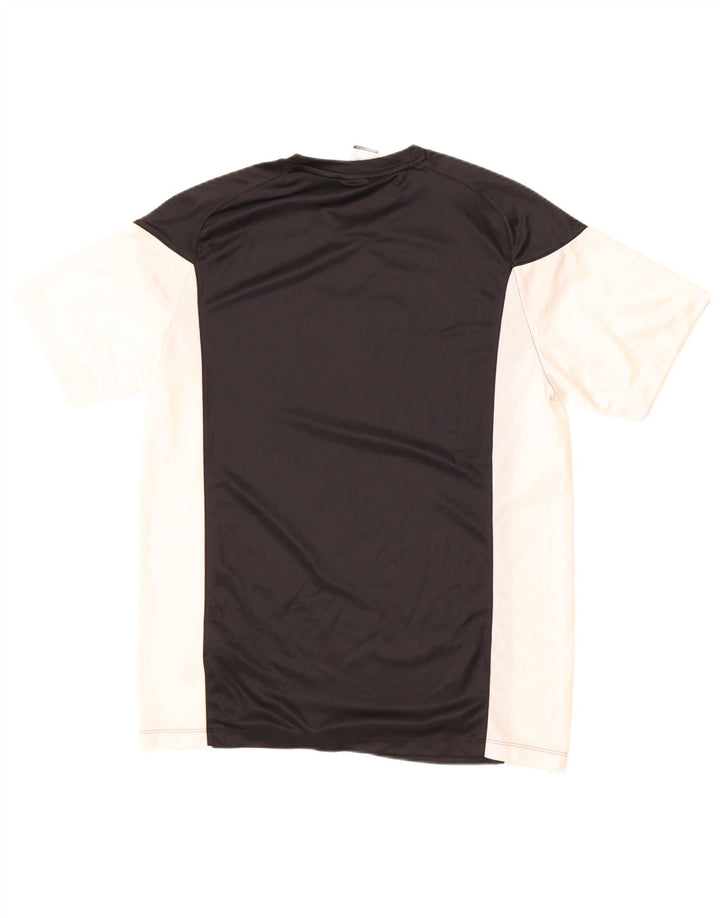 Nike Herren Dri Fit Grafik-T-Shirt-Oberteil, großes, schwarzes Farbblock-Polyester