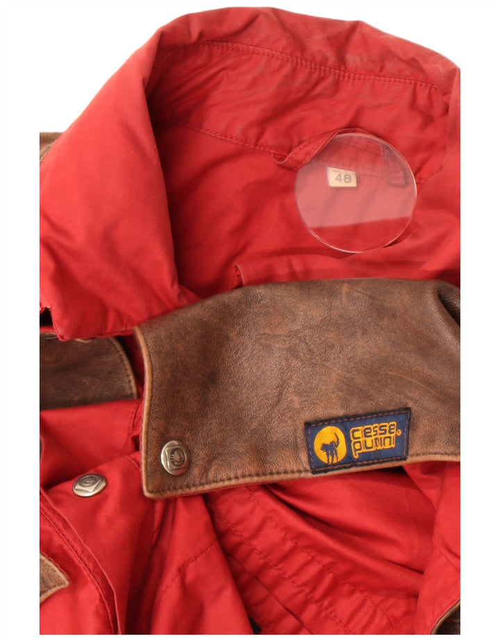 Ciesse Piumini Herren Bomberjacke IT 48 Small Rote Baumwolle