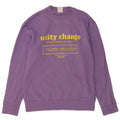 Zara Herren Grafik-Sweatshirt-Pullover, klein, lila, Baumwolle