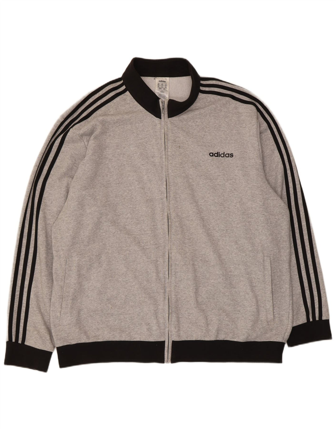 Adidas Herren Trainingsanzug Top Jacke 2XL Grau Colourblock Baumwolle