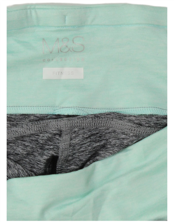 Marks & Spencer Damen Capri-Leggings UK 14 Mittelgrauer Farbblock