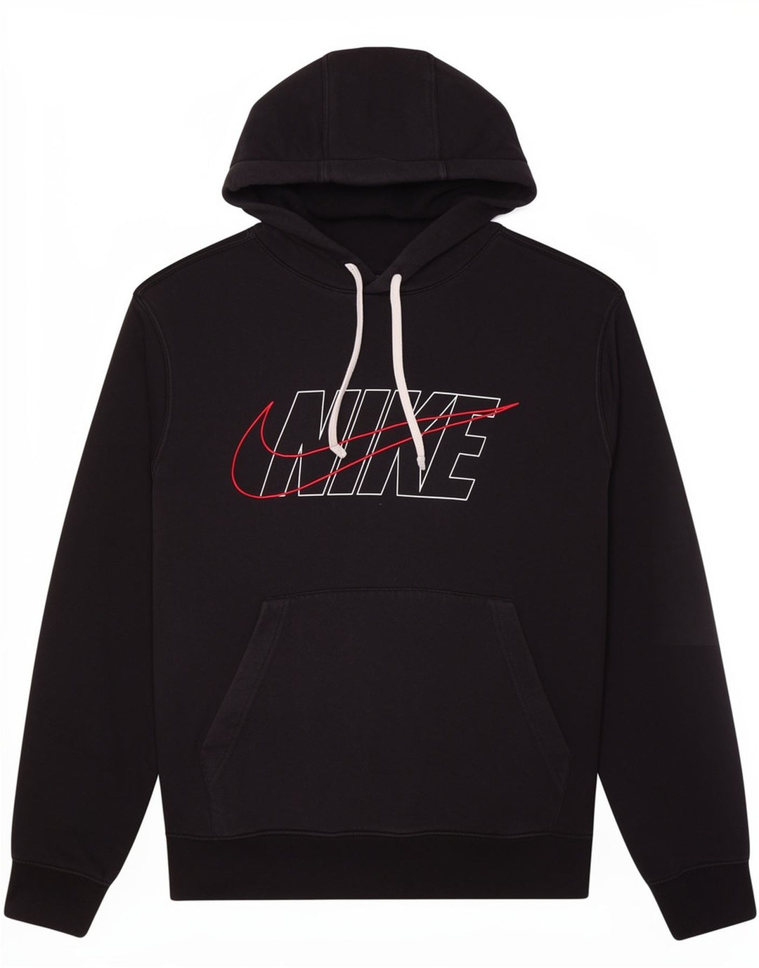 Nike Herren-Kapuzenpullover mit Grafik, mittelschwarz, Baumwolle