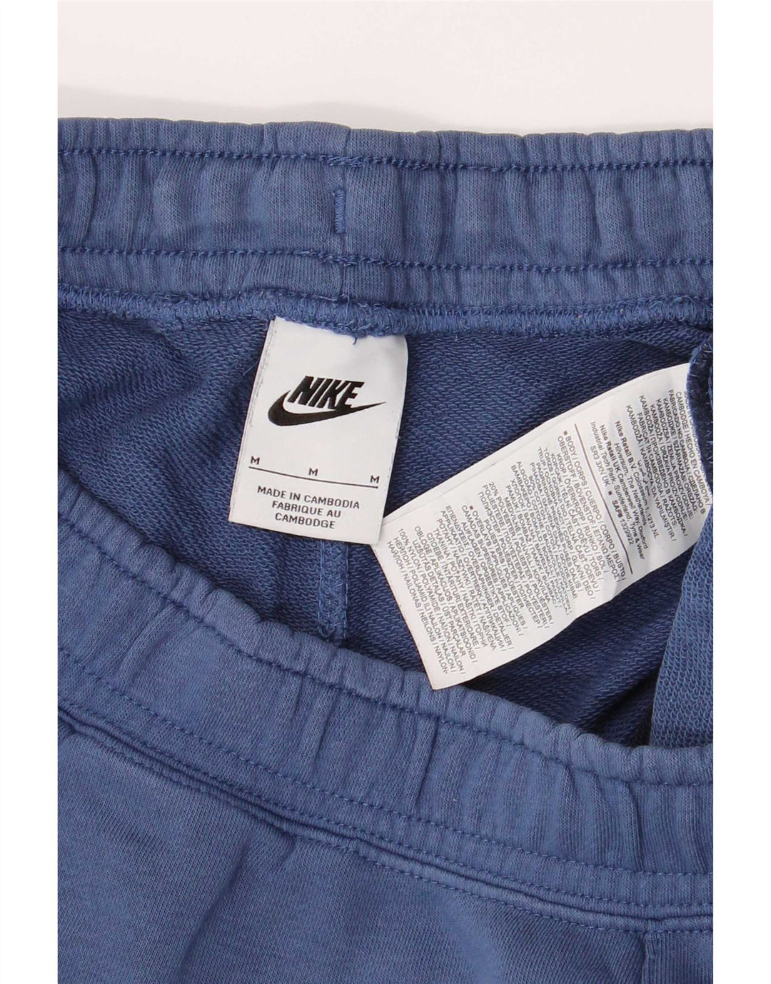 Nike Herren-Sportshorts aus mittelblauer Colourblock-Baumwolle