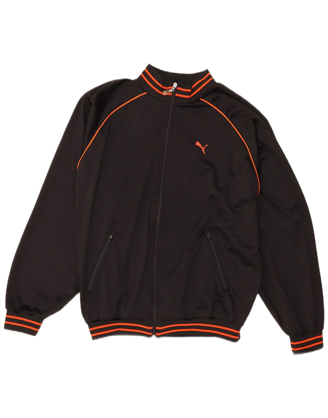 Puma Mens Tracksuit Top Jacket XL Black Striped