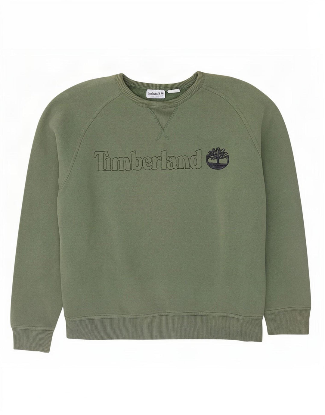 Timberland Herren Grafik-Sweatshirt-Pullover, groß, grüne Baumwolle