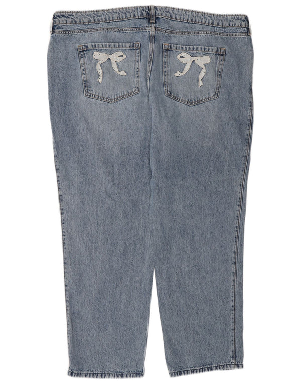 Hollister Womens Low Waist Loose Jeans US 20 3XL W35 L31 Blaue Baumwolle