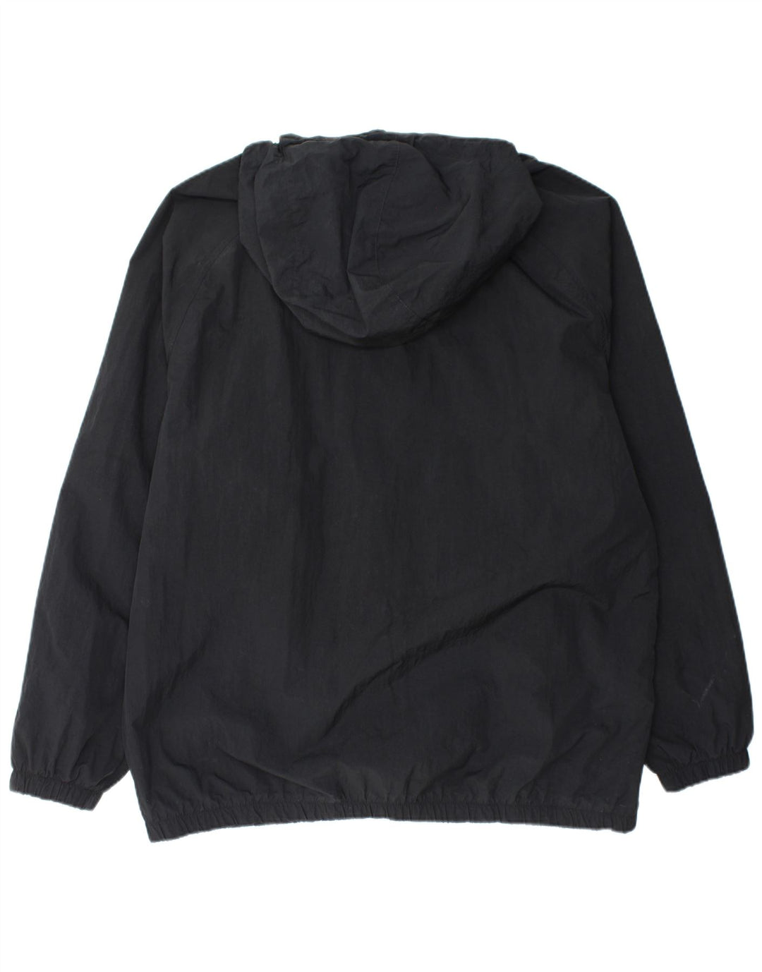 NIKE Herren Kapuzenpullover Regenjacke UK 42 XL Schwarz Nylon