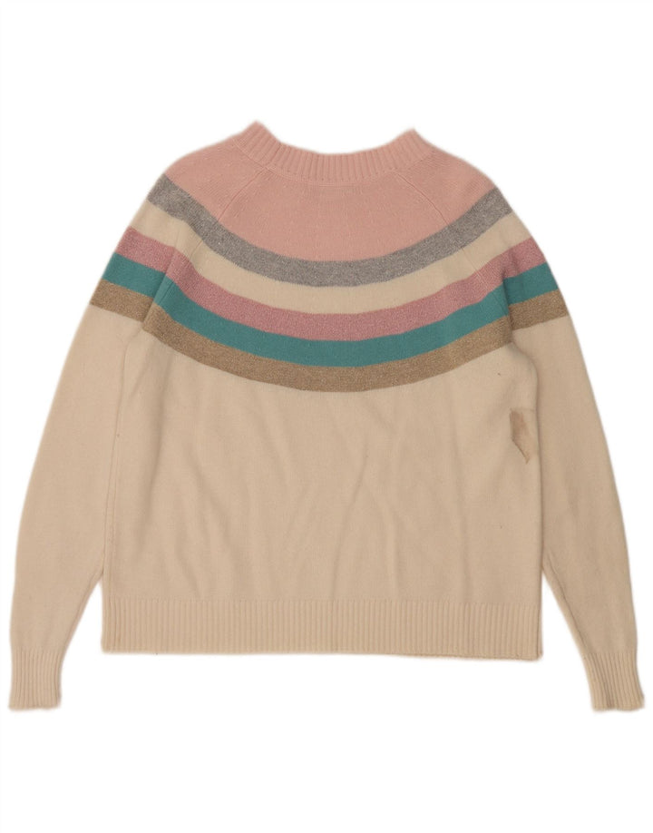 Boden Damen-Pullover mit U-Boot-Ausschnitt, Größe M, mehrfarbig, gestreift, UK 14