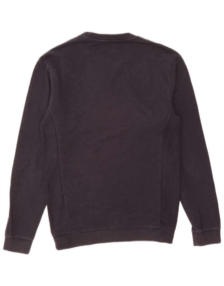 Zara Herren-Sweatshirt, Pullover, klein, marineblau, Baumwolle