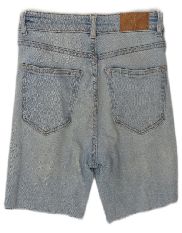 Zara Damen Jeansshorts EU 36 XS W26 Blau
