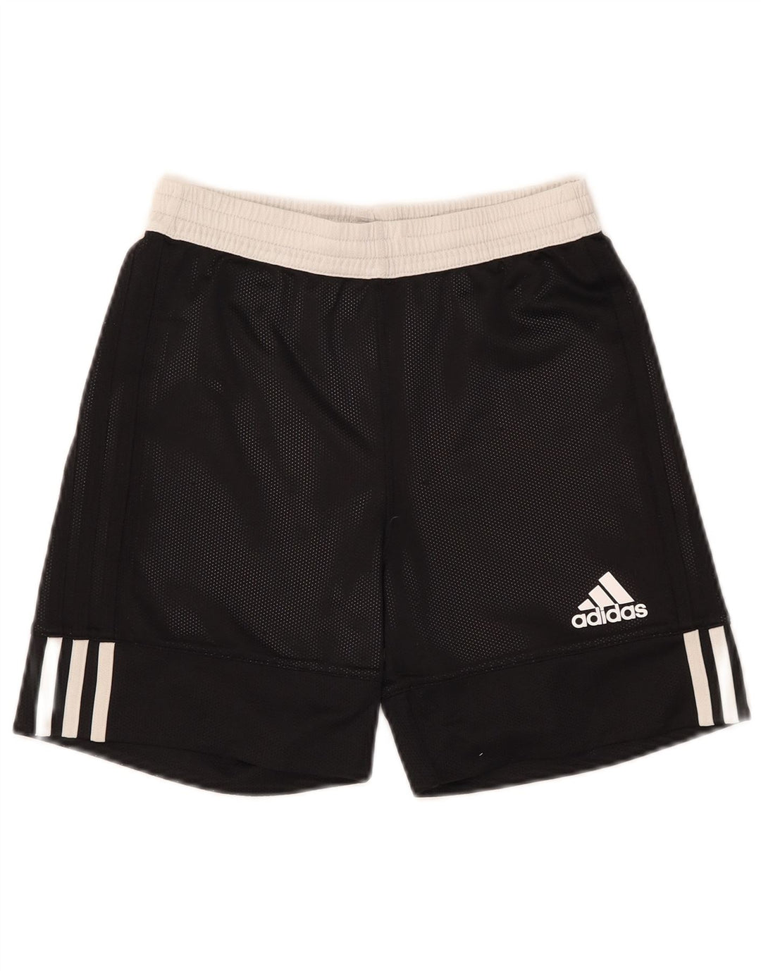 Adidas Sportshorts für Jungen, 11–12 Jahre, schwarzes Colourblock-Polyester