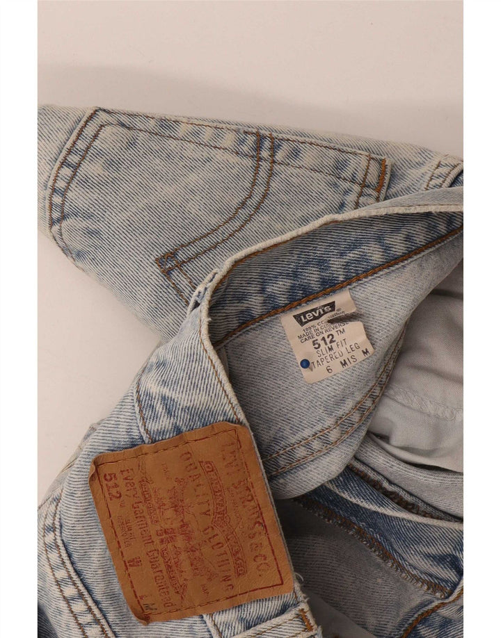 Levi's Damen 512 Denim Slim Fit Hot Pants US 6 Medium W26 Blaue Baumwolle