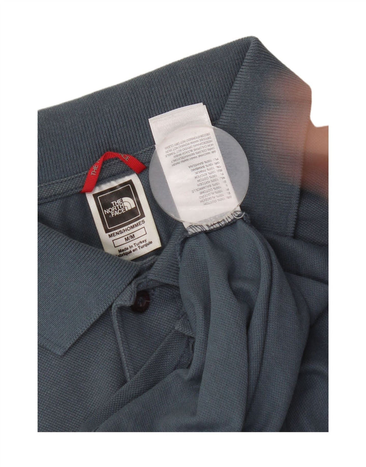 The North Face Herren-Poloshirt aus mittelblauer Baumwolle