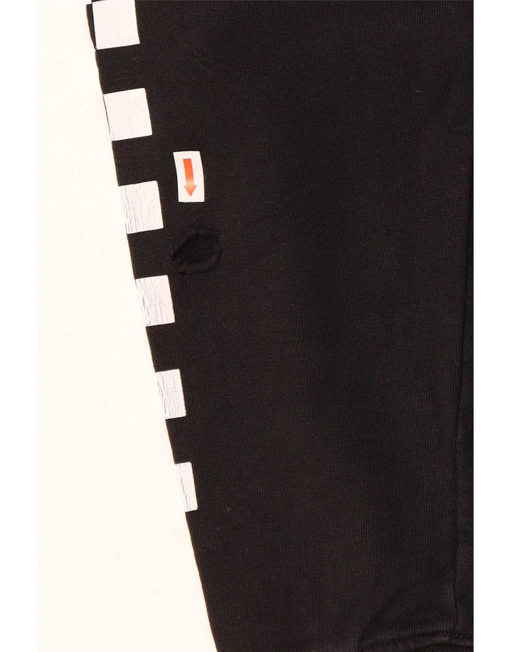 Vans Damen Grafik-Sweatshirt-Pullover UK 16 Große schwarze Baumwolle