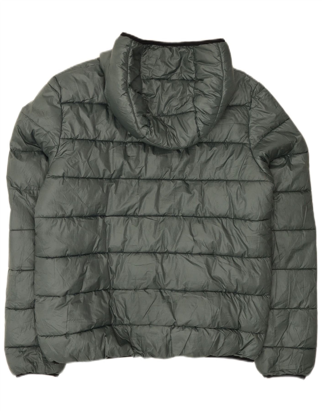 Champion Wattierte Damenjacke mit Kapuze, UK 20 2XL, grünes Polyester
