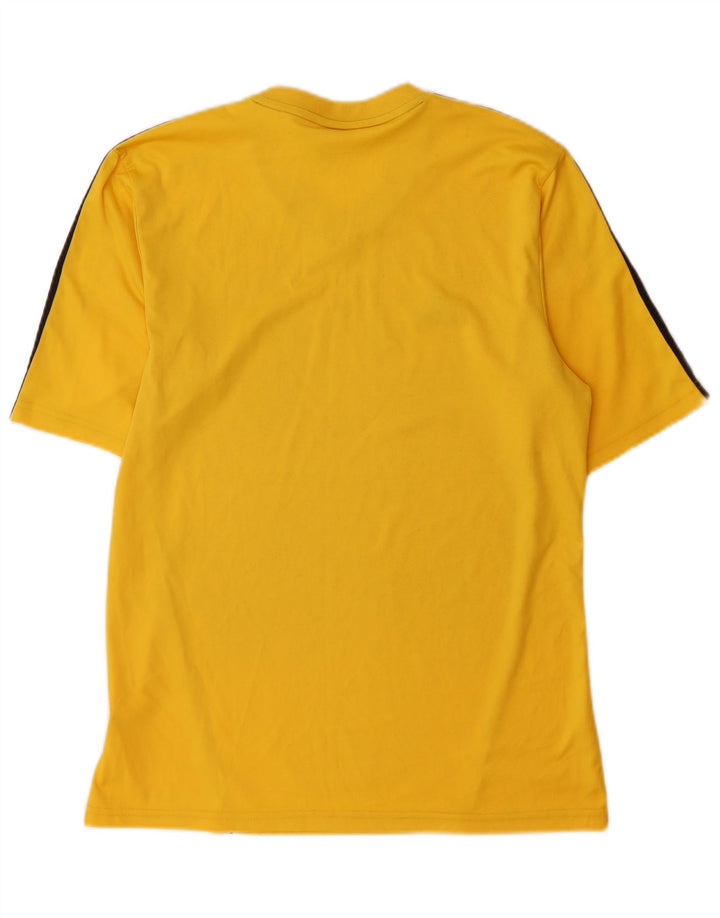 Adidas Herren Climalite T-Shirt Top Mittelgelb Farbblock