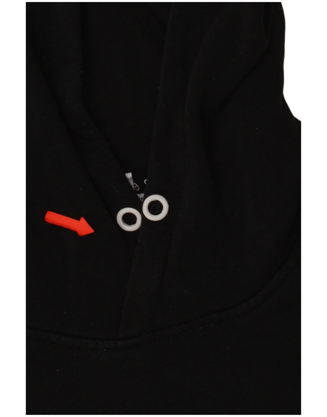 Fila Damen Crop Graphic Übergroßer Kapuzenpullover UK 14 Medium Schwarz