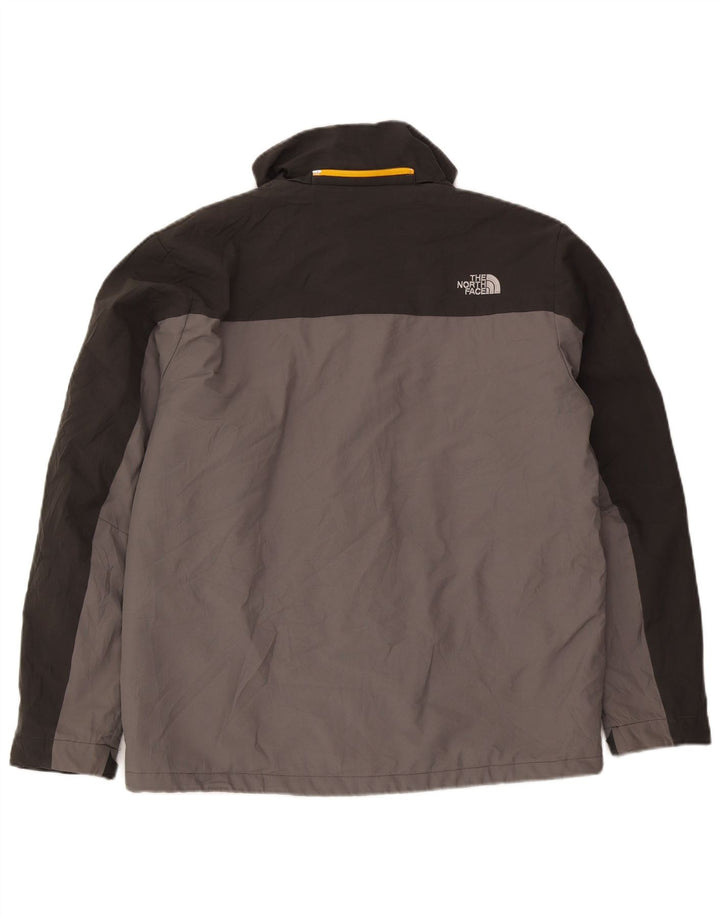 The North Face Herren-Windbreaker-Jacke, UK 40, großes graues Polyester