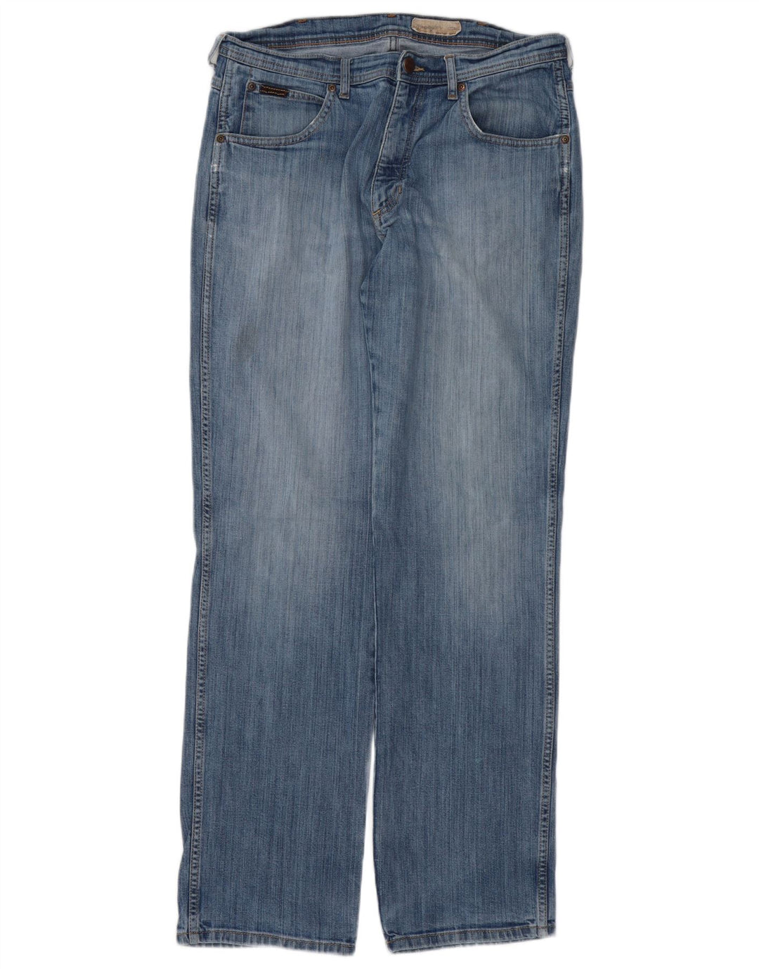 WRANGLER Herren Utah Straight Jeans W34 L34 Blaue Baumwolle