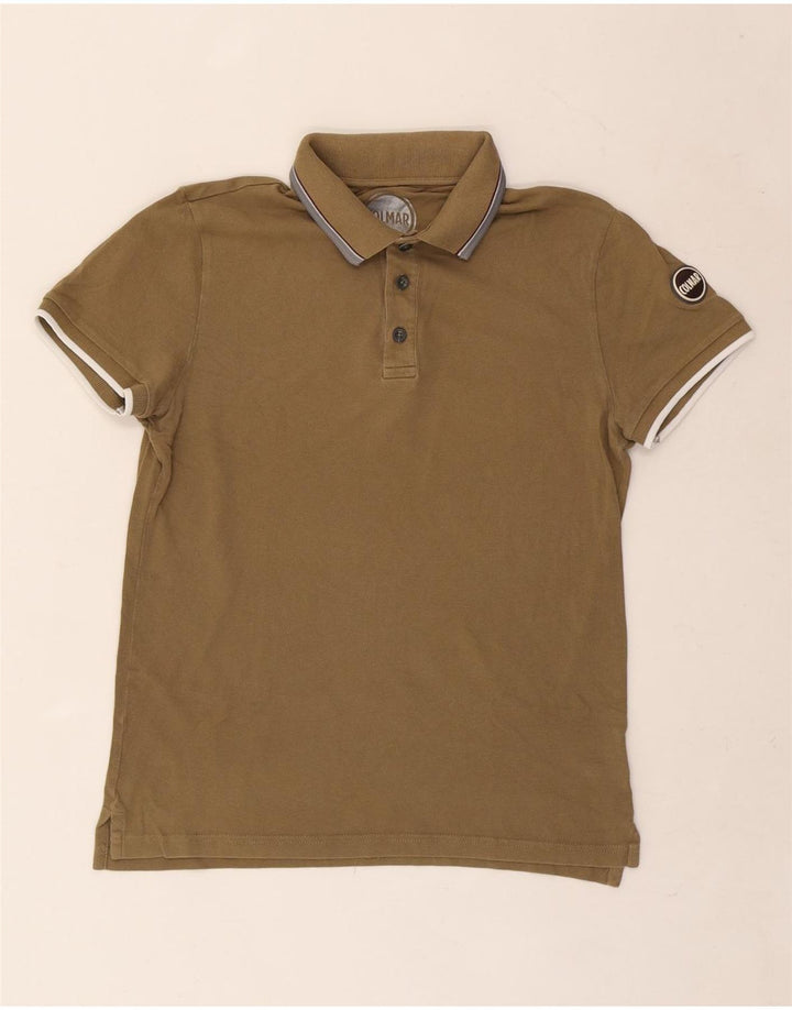 Colmar Herren-Poloshirt mit Grafik, mittlere Khaki-Baumwolle