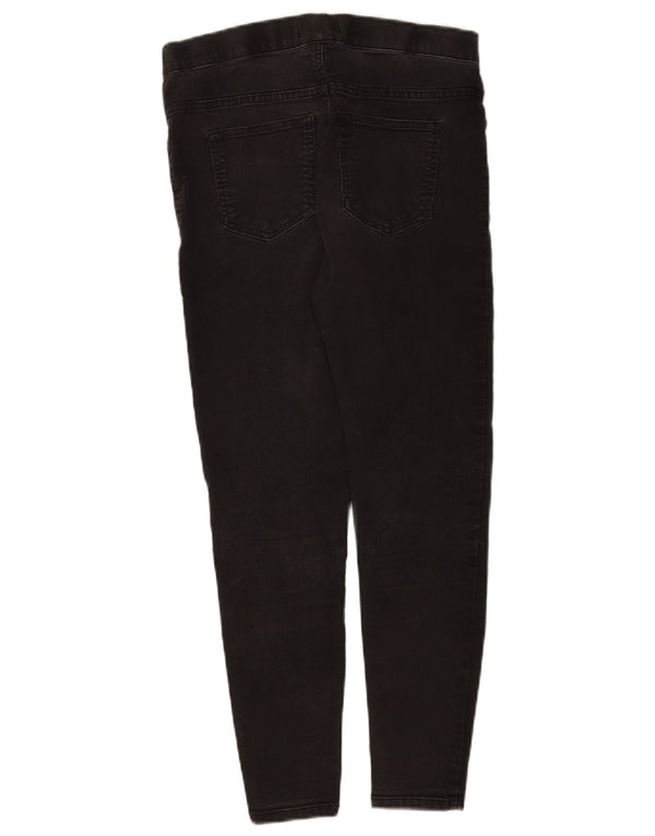 Marks & Spencer Damen Jegging-Jeans UK 12 Medium W30 L35 Schwarze Baumwolle