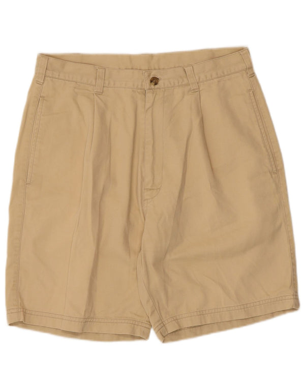 St. Bernard Mens Pegged Chino Shorts W32 Medium Beige Cotton