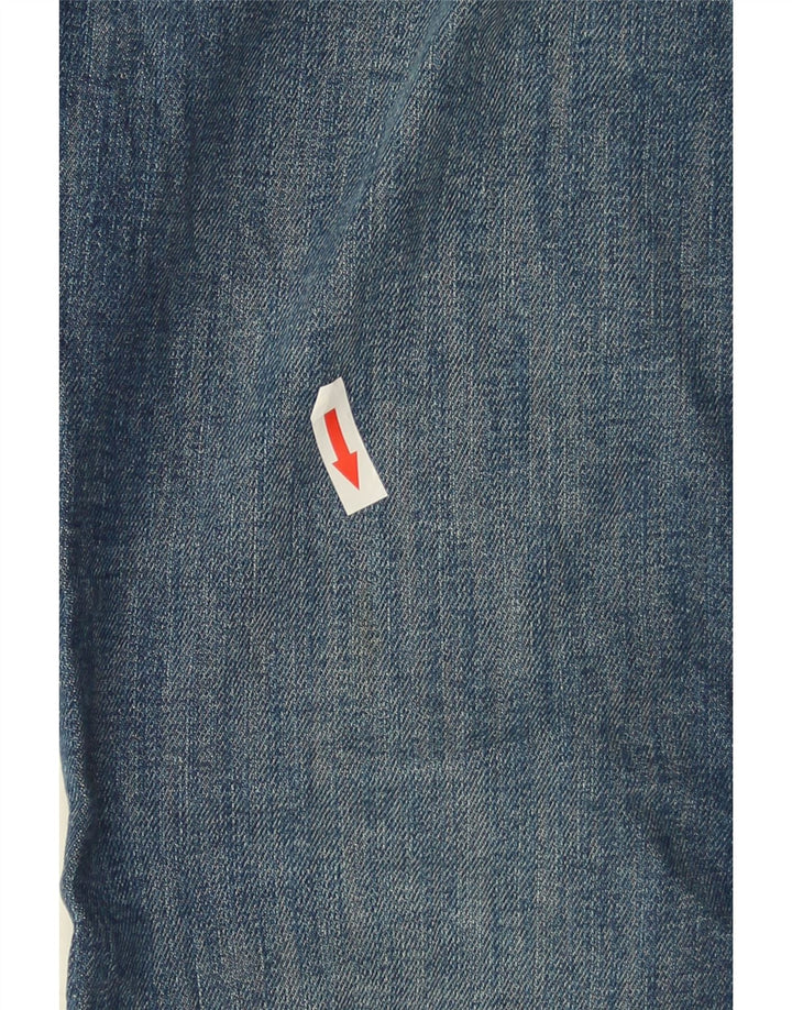 Zara Damen Schlagjeans EU 38 Small W28 L33 Blaue Baumwolle