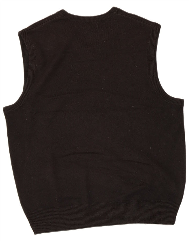 Dockers Herren-Tanktop, mittelgroß, Schwarz, Argyle/Diamant-Acryl