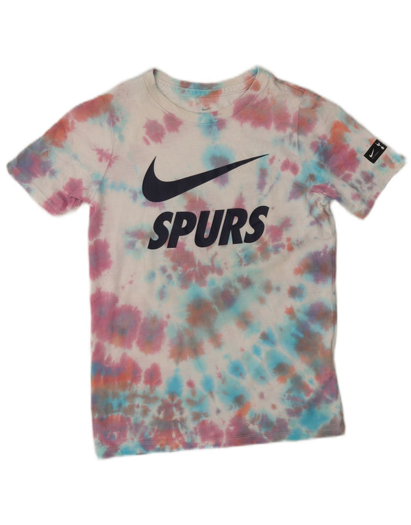 Nike Dri Fit Grafik-T-Shirt für Jungen, 8–9 Jahre, Größe S, mehrfarbig, Batikfärbung