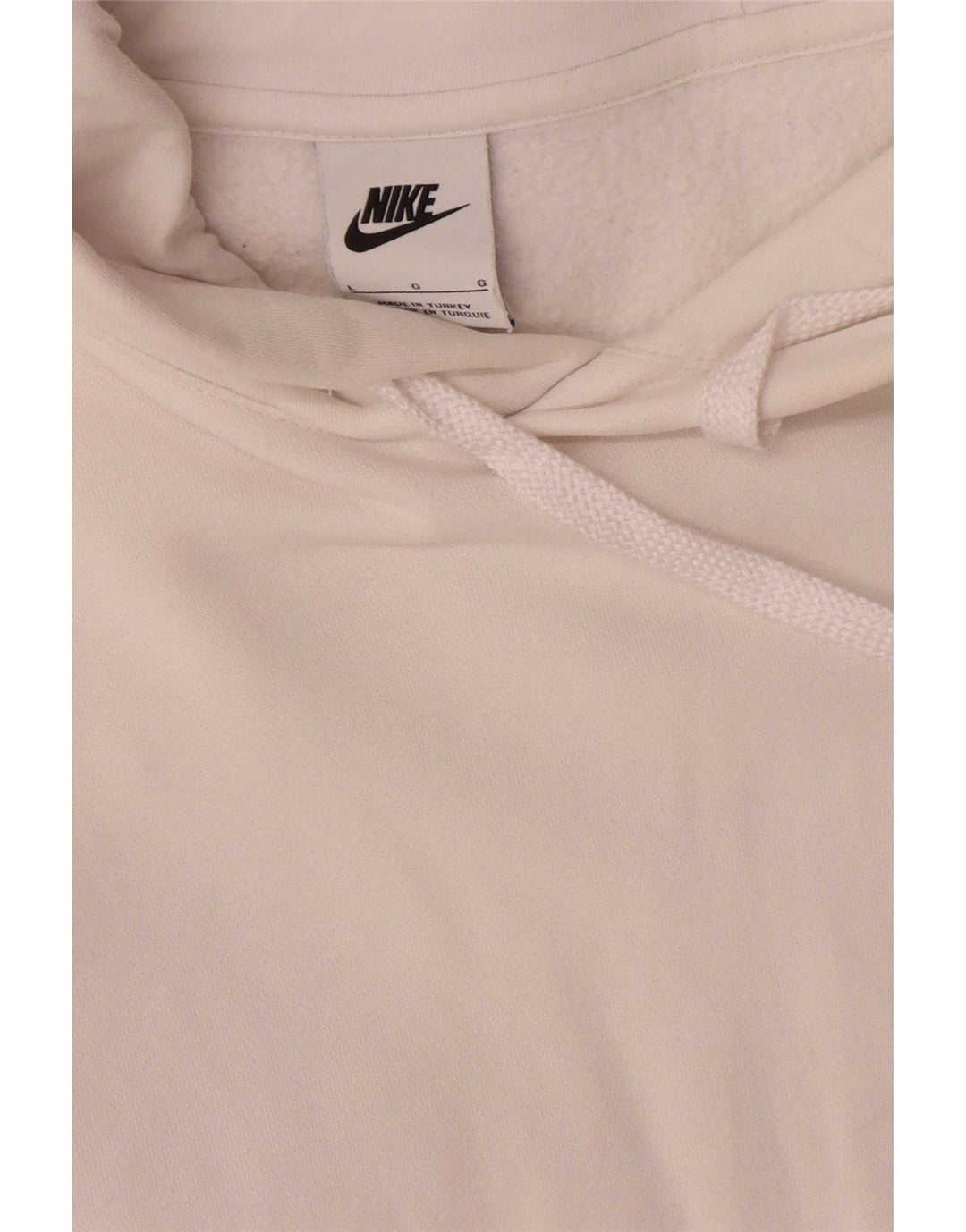 Nike Herren-Kapuzenpullover mit Grafik, groß, aus weißer Baumwolle