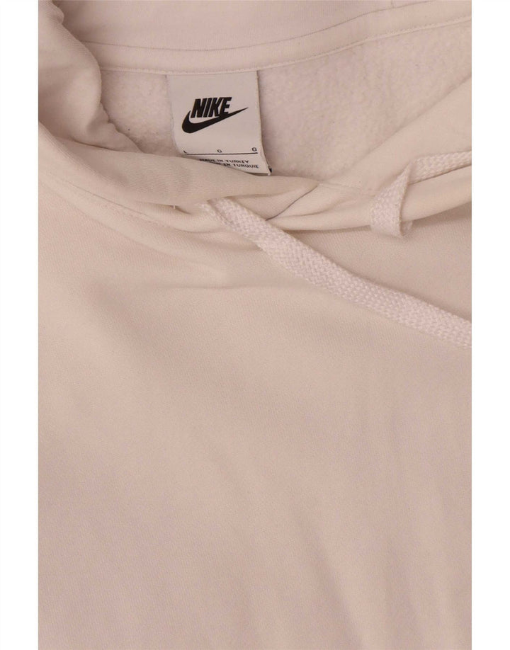 Nike Herren-Kapuzenpullover mit Grafik, groß, aus weißer Baumwolle
