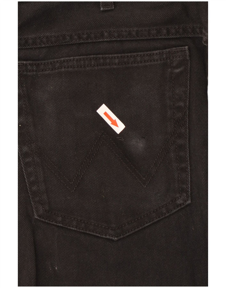 Wrangler Herren-Jeans mit normaler Passform, gerade Passform, W36, L30, schwarze Baumwolle