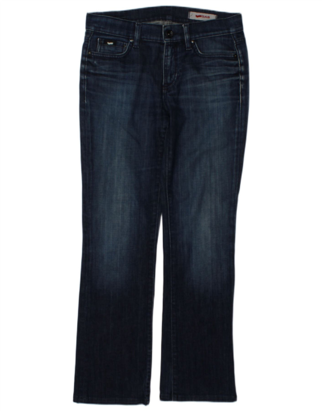 Gas Damen Bootcut-Jeans W28 L29 Marineblaue Baumwolle