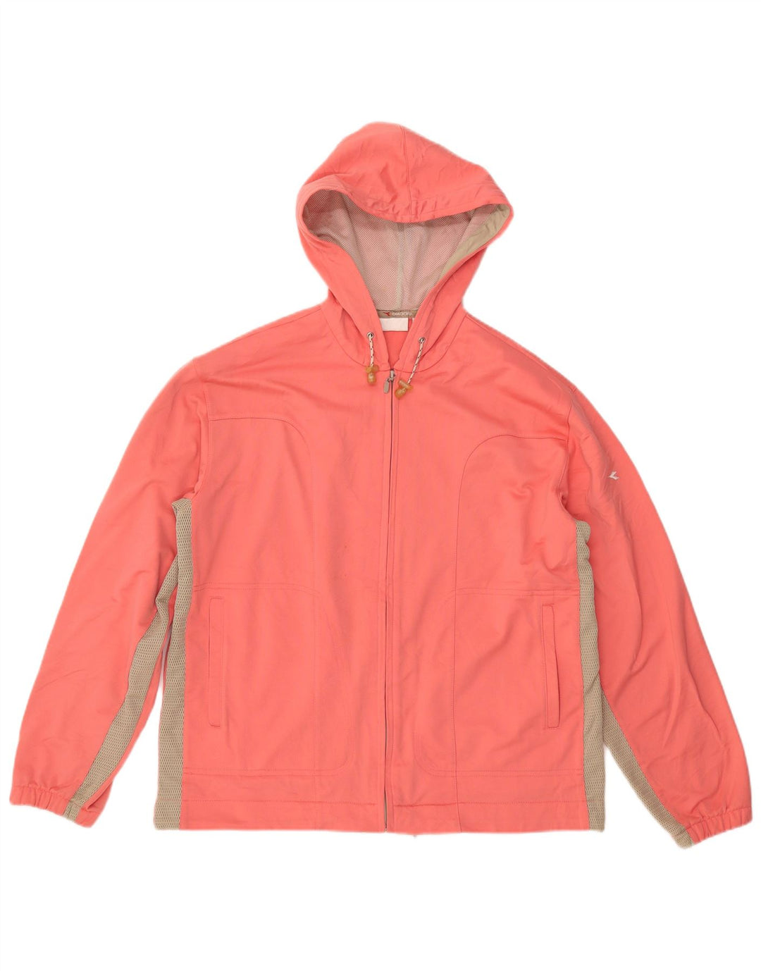 DIADORA Damen-Trainingsanzug mit Kapuze, Top-Jacke, UK 16, Größe L, Rosa, Farbblock