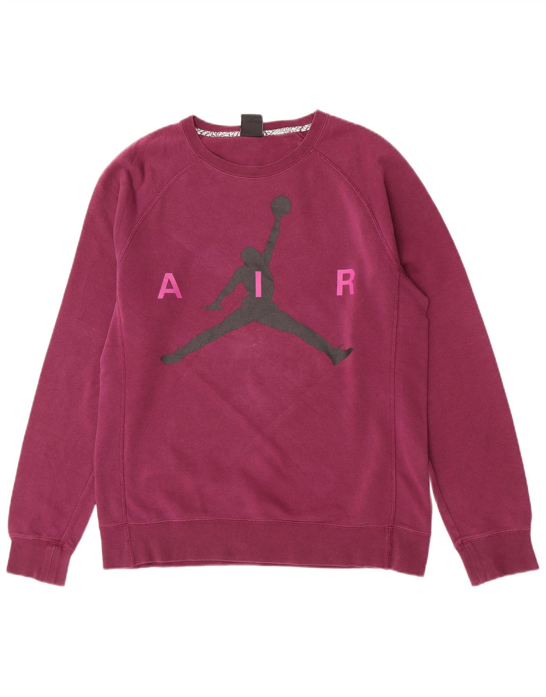 Jordan Herren Grafik-Sweatshirt-Pullover aus mittelvioletter Baumwolle